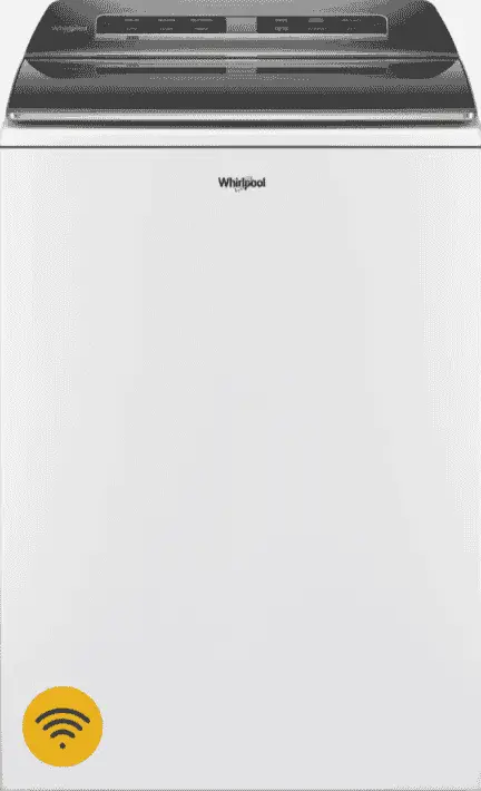 Whirlpool WTW8127LW Top-Load Washer – Free PDF User Manual Download 1 Whirlpool WTW8127LW top-load washer showing digital control panel and lid design.