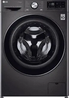 LG F4V9RCP2E front load washer dryer with AI Direct Drive and steam cleaning technology