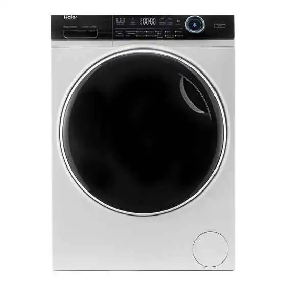 Haier HW80-B14979 Washing Machine Manual – Download & Troubleshooting Guide 1 Front view of Haier HW80-B14979 washing machine with LED display and 8kg drum capacity.