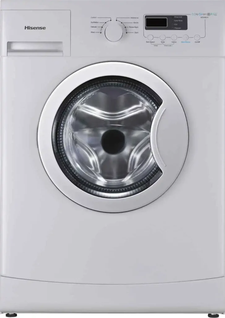 Hisense Washing Machine: User Manual & Troubleshooting 1 Front-load Hisense Washing Machine with multiple wash modes, energy-efficient design, and compact build for modern home laundry needs.