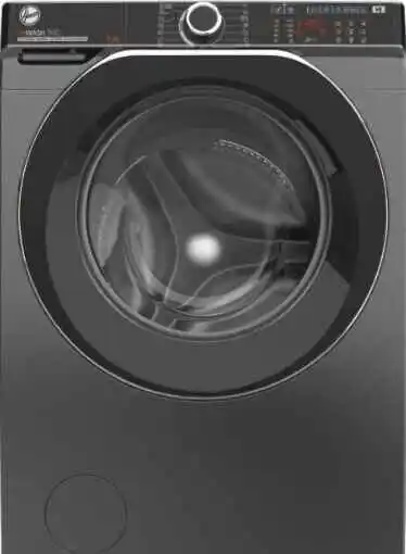 User Manual for Hoover H-WASH 500 | Includes Troubleshooting & Warranty 1 Hoover H-WASH 500 front-load washing machine with digital display.