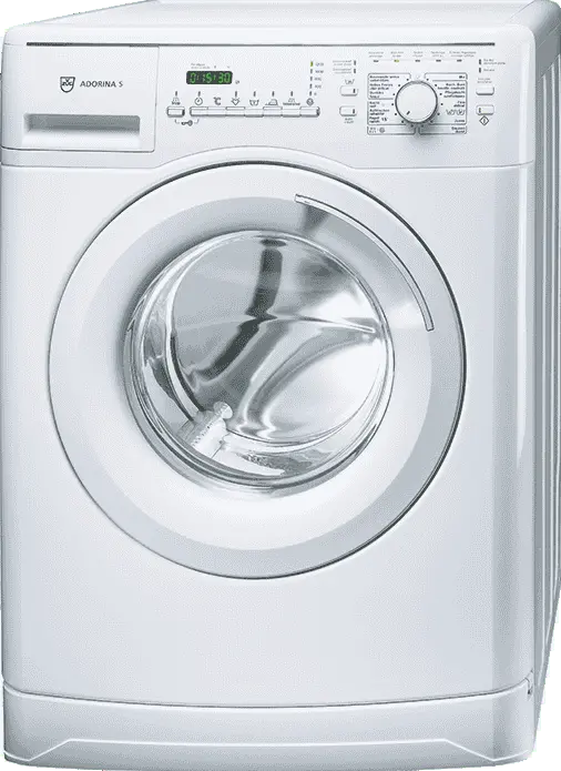 V-ZUG Adorina S Washing Machine User Manual 1 V-ZUG Adorina S Washing Machine front view with modern design and digital control panel.