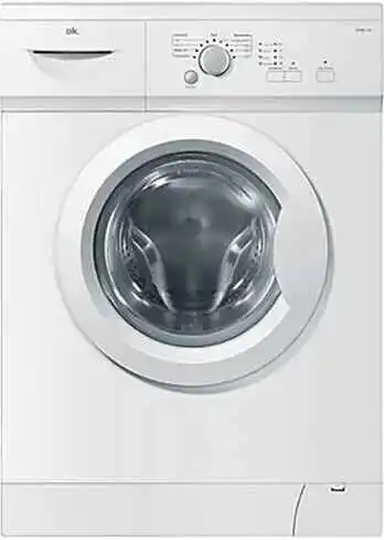 OK OWM 150 front-load washing machine with 5 kg drum and 11 programs.