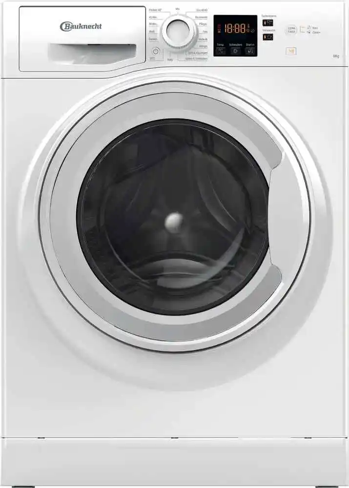 Bauknecht BPW 814 8kg freestanding washing machine with 1400 RPM spin speed.