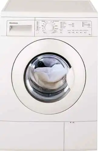 Blomberg WM67120 Washer User Manual - Water Consumption and Troubleshooting 1 Blomberg WM67120 front load washing machine with efficient water consumption and energy-saving design.
